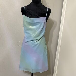 Pastel Iridescent Mini Dress